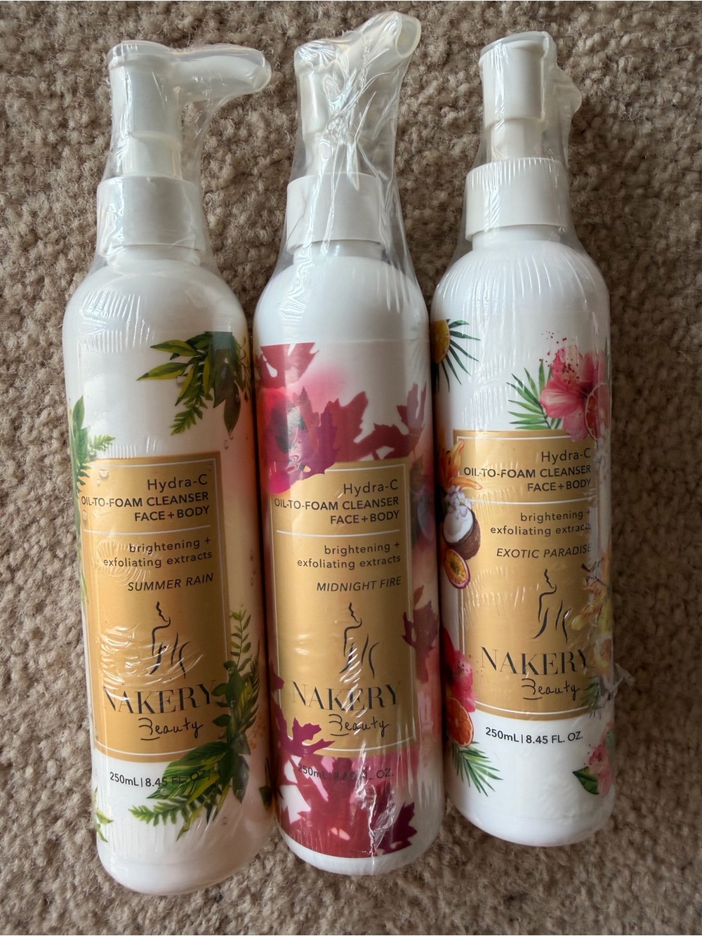 Nakery Hydra-C Oil-to-Foam Cleanser 3 pack